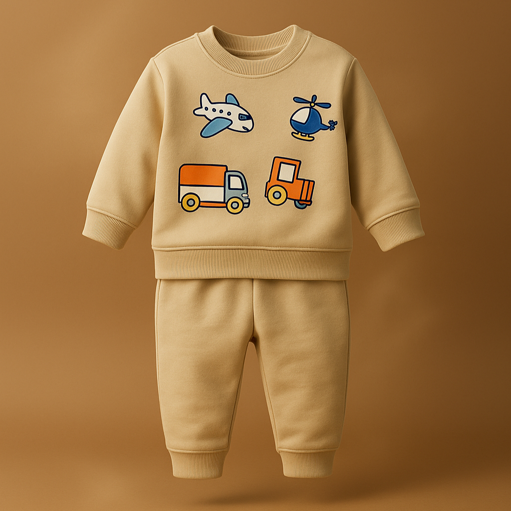 Travel Boy Cotton Joggers Set