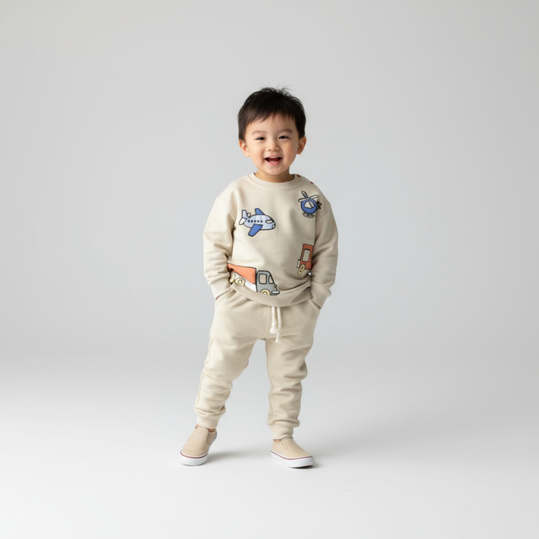 Travel Boy Cotton Joggers Set