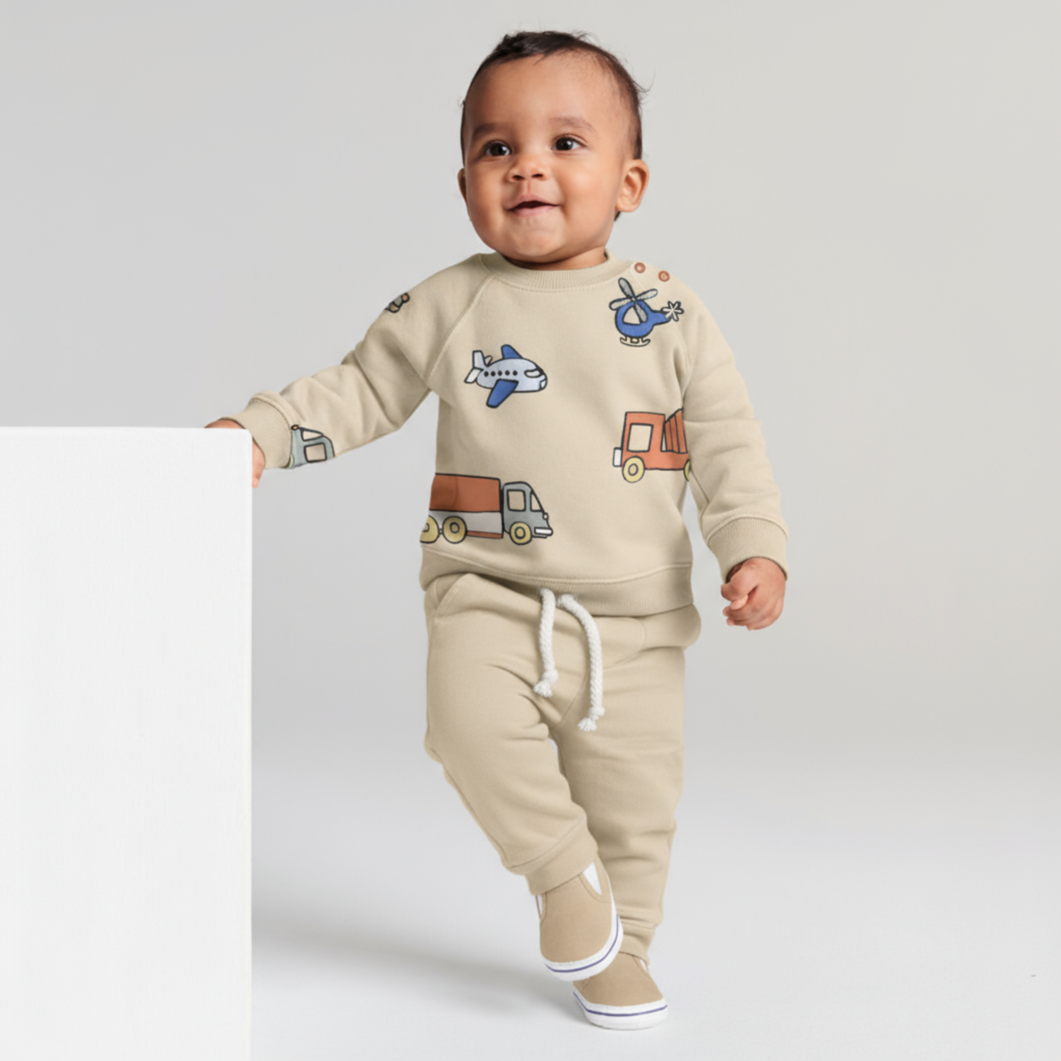 Travel Boy Cotton Joggers Set